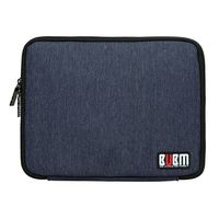 BUBM Universal Cable Organizer Electronics Accessories Case USB Drive Shuttle with Passport Cover (Large, Dark Blue)