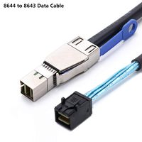 CableDeconn External Mini SAS HD SFF-8644 to Mini SAS HD SFF-8643 Data Server Raid 2m 6.6FT Cable