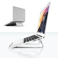 XtremPro Laptop Stand Aluminum Ventilated Stand, Portable Holder for MacBook Pro, All Notebooks, Silver (22039)