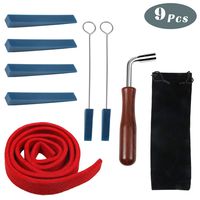 Piano Tuning Kit Professional Piano Tuning Kit Tune Piano 8 Pcs Kit Piano Tuning Tuning Wrench Hammer Rubber Mutes Temperament Felt Strip Mutes Triangular