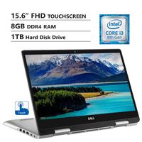 Dell Inspiron 15 5582 15.6" FHD Touchscreen 2-in-1 Laptop, Intel Core i3-8145U Up to 3.9GHz, 8GB DDR4 RAM, 1TB Hard Disk Drive, Wireless-AC, HDMI, USB Type-C, USB 3.0, Windows 10, Silver