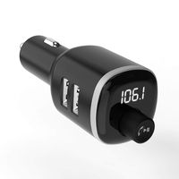SCOSCHE BTFM4-SP1 BTFREQ Universal Bluetooth Hands-Free Car Kit with Digital FM Transmitter and Dual USB Ports
