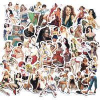 BOROLA 50pcs Not Random Sexy Lady Pin Up Girl Stickers for Bumper Guitar Phone Laptop Luggage Skateboard Bike Auto