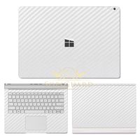 SopiGuard Microsoft Surface Book 2 (15") Carbon Fiber Precision Edge-to-Edge Coverage Easy-to-Apply Vinyl Skin Sticker Wrap (Carbon White)