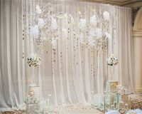 OFILA Wedding Backdrop 10x8ft Romantic Flowers Bride Groom Portraits Wedding Reception Decoration Love Engagement Party Background Sweet Anniversary Photos Bridal Shower Shoots Studio Props