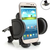 USA Gear One Touch Air Vent Mount Smartphone Holder with Adjustable Display and 360 Degree Rotation - Compatible with Samsung Galaxy S9, S8, S7, S7 Edge, Note 7 and More Smartphones