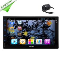 EinCar Android 5.1 Lollipop Quad Core Car Radio Double Din Stereo Head Unit Support 3D GPS Navigation Radio Bluetooth Steering Wheel Control USB SD AUX 3G WiFi DVR Cam-in OBD DAB+Backup Camera