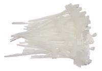 100 Pack of 4 Inch 18 Lbs Strength Zip Ties I.D. Tag Flag Identifying Marker Pad