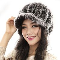 YANG-YI 2017 Women Hats Women Fashion Hats Handmade Warm Caps Female Headgear (Gray, one Size)