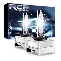 RCP - D1S6 - (A Pair) D1S/ D1R 6000K Xenon HID Replacement Bulb Diamond White Metal Stents Base 12V Car Headlight Lamps Head Lights 35W