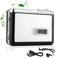 OfficeLead Cassette Player Tape to MP3 Converter Retro Walkman Auto Reverse Portable Audio Tape Player with Earphone, No Need Computer