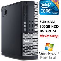 Dell Optiplex 9020 SFF Premium Business Desktop PC, Intel Core i5 Processor 3.20GHz, 8GB DDR3 RAM, 500GB HDD, DVD, Windows 7 Professional (Renewed)