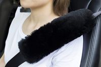 U&M [Pack of 2 pcs High-Density Wool Auto Seat Belt Cover for Adult Youth Kid Toddlers -Soft Warm Car, Truck, SUV, Camera Backpack Strap Shoulder Pad