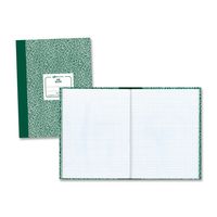 National Brand Lab Book, 5 x 5 Quad, Green Marble, 10.125 x 7.875 Inches, 60 Sheets (53108)