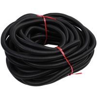 Semoic 100 Ft. 3/4 Split Wire Loom Conduit Polyethylene Tubing Black Color Sleeve Tube