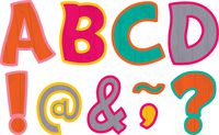 Teacher Created Resources Tropical Punch Funtastic Font 3" Magnetic Letters