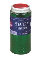 Spectra PAC91760 Glitter, Green, 1 lb. Jar