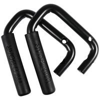 Front Grab Handles Grip Handle Grab bar For Jeep Wrangler JK JKU Sports Sahara Freedom Rubicon X & Unlimited 2007-2018 -Pair (Matte Black)