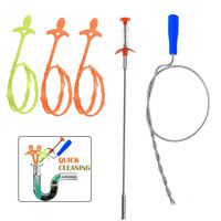 5 in 1 Sink Snake Cleaner Drain Auger Hair Catcher, Sink Dredge Drain Clog Remover Cleaning Tools for Kitchen Sink Bathroom Tub Toilet Clogged Drains Dredge Pipe Sewers