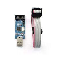 ZYAMY LC-01 51 AVR Programmer ISP USBASP Downloader USBISP Download Cable 10 Pin Cable USB ATMEGA8