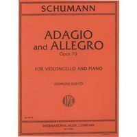 Schumann, Robert - Adagio and Allegro, Op. 70. For Cello and Piano. Edited by Kurtz. International