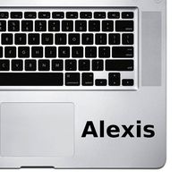 (2X) StickAny Palm Series Alexis Sticker for MacBook Pro, Chromebook, and Laptops (Black)