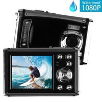 Underwater Digital Camera, Heegomn 12MP 1080P 3M Waterproof Digital Camera: Swimming Pool Underwater Camcorder, Waterproof Sports Camera with 8X Digital Zoom, Rechargeable Battery