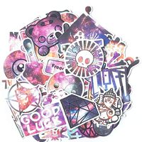 50 Pcs Graffiti Stickers Galaxy Stickers for Car, Laptop,Vinyl Decals,Case,Bicycle Skateboard Luggage Bike Galaxy Cartoon DIY House Decor Stickers.