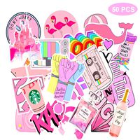 Vsco Girls Stickers for Water Bottles,50 Pack Waterproof Stickers for Laptop,Hydro Flask,Phone,Travel Durable Vinyl