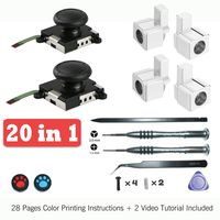 HYZ Joycon Joystick Analog Replacement for Nintendo Switch, Joy-con Latch Repair Kit 20 in 1