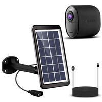 Arlo Ultra Solar Panel, with Taken 10ft/3m Weatherproof Outdoor Magnetic Charging Cable, Adjustable Mount Bracket to Continuously Charge Your Arlo Ultra 4K Security Camera (Black)