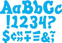 Teacher Created Resources 75264 Blue Sassy Solids 5-Inch Sassy Font Letters