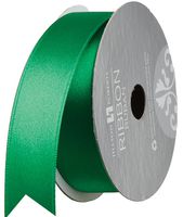 Jillson Roberts 1-Inch Double Faced Satin Ribbon Available in 21 Colors, Green, 6 Spool-Count (FR1013)