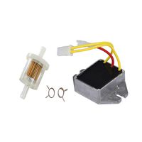Podoy 845907 Voltage Regulator Compatible with for Briggs Stratton 394890 393374 691185 797375 797182 845907 with 691035 Fuel Filter A175 z245 MIU12514 LG6911