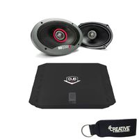 Jensen Dub Edition DUBa2100 2-Channel Amp + A Pair of MB Quart FKB-169 6x9 Coaxial Car Speakers