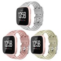 iGK Replacement for Fitbit Versa Bands Black, Breathable Sport Watch Straps Compatible with Fitbit Versa/Versa Lite Edition/Versa Special Edition/Versa 2 for Women Men 3 Packs