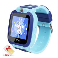 Ralehong Kids Smartwatches IP68 Waterproof LBS/GPS Tracker Smart Watch Phone,Calls SOS Camera Voice Chat Touch Screen for 3-13 Years School Girls Boys Christmas Birthday Gifts (2G SIM Card Included)