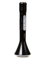 Light-up Wireless Bluetooth Portable Karaoke Microphone with built-in Speaker, Handheld Mic for Singing Karaoke. For all Bluetooth enabled iPhones, smartphones, tablets, iPods, and mp3 players- Black