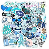 Dylan's Cabin Vsco Water Bottle Stickers Packs, Girl Cute Waterproof Vinyl Sticker, Laptop Luggage Phone Car Skateboard for Teenager (Blue /50pcs)