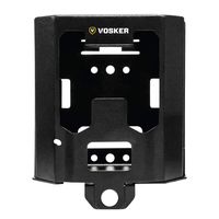 Vosker V100 and V200 Security Box for Security Cameras, Weather Resistant Heavy Duty Steel, Protects Cams from People, Animals, Theft, Environmental Damage