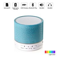 Mini Wireless Portable LED Bluetooth Speaker for iPhone iPod and Android System Equipment(Blue)