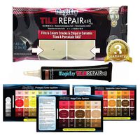 MagicEzy Tile Repairezy - (Honey Beige) Fix Ceramic Tile Cracks and Chips in Seconds - Strong Touchup Tile Gap Filler - Ceramic, Porcelain & Stone Tile Paint - Kitchens, Bath, Shower, Tub, Tiles.
