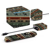 MightySkins Skin Compatible with Amazon Fire TV Cube - Cabin Stripes | Protective, Durable, and Unique Vinyl Decal wrap Cover | Easy to Apply, Remove, and Change Styles | Made in The USA