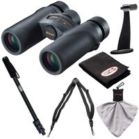 Nikon Monarch 7 8x30 ED ATB Waterproof/Fogproof Binoculars with Case + Harness + Tripod Adapter & Monopod + Kit