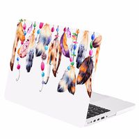 TOP CASE - Vector Pattern Rubberized Hard Case Compatible MacBook Pro 13" with Retina Display Model: A1425 / A1502 (Release 2012-2015) - Freedom Feather