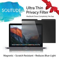 Solitude Screens Magnetic Privacy Screen MacBook Pro 13 inch-Slimmest on Market-Closes Fully Dual-Sided Anti-Glare MacBook Pro 13 inch Screen Protector-Privacy Screen MacBook Pro 13 inch Laptop Screen