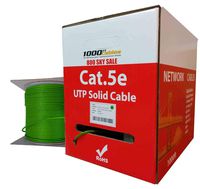 1000FTCables 1000ft Bulk Cat5e Plenum 350Mhz CMP Ethernet Networking Cable (Green)