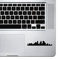 StickAny Palm Series Minneapolis Skyline Sticker for MacBook Pro, Chromebook, and Laptops (Black)