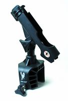 Eagle Claw AABRH Clamp-On Aluminum Boat Rod Holder, Black Finish