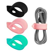 ELFRhino Cord Organizer Cable Straps Clips Wire Ties Earbuds Earphone Headphone Headset Wrap Winder Holder Keeper Manager Management(Set of 3)